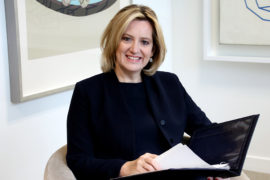 Stepping up to the podium: a conversation with Amber Rudd