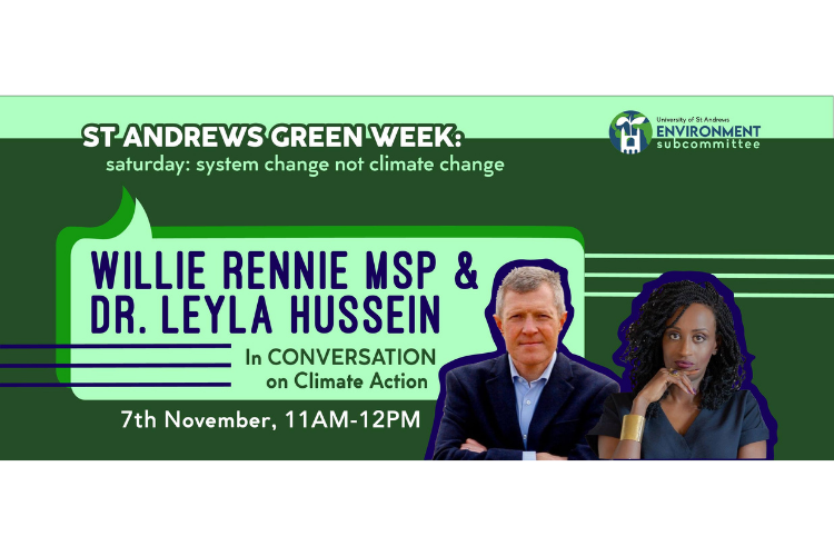 Willie Rennie MSP & Dr Leyla Hussein in conversation on climate action
