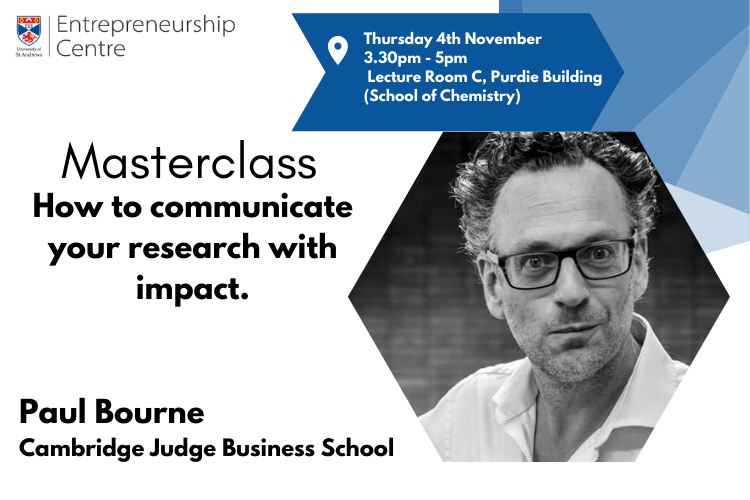 Communicating your research with impact with Paul Bourne