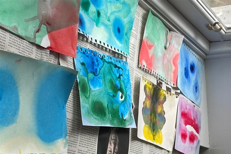 Ink Marbling with Sekai Machache