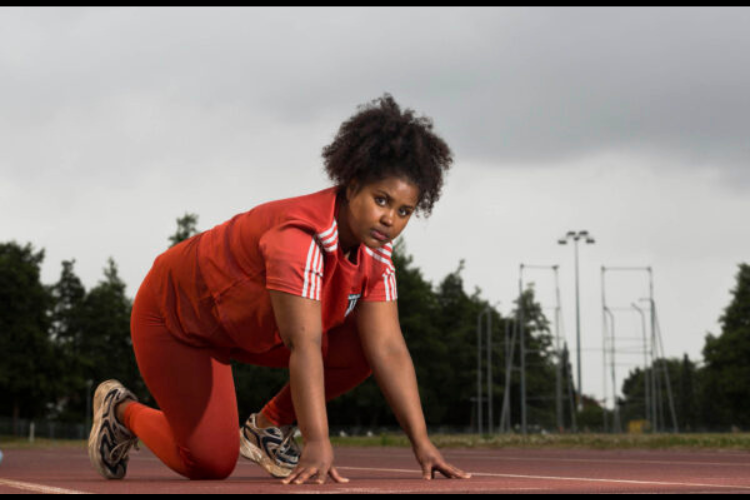 Kissing Linford Christie