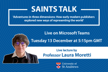 Saints Talk: Professor Laura Moretti