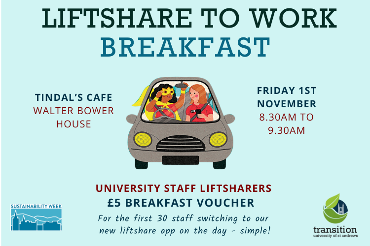 Liftshare to Work Breakfast at Tindal's Cafe