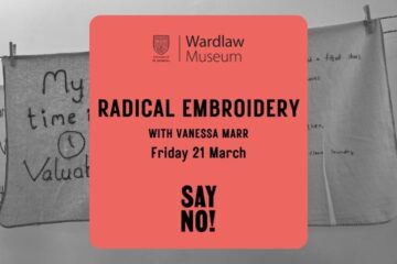 "Say no!" Domestic Dusters --- Radical Embroidery Workshop