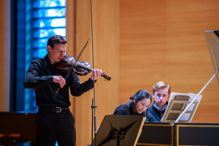 Lunchtime concert for J.S. Bach's 340th birthday by Ben Shute (baroque violin)