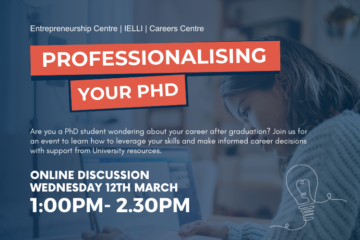 Professionalising your PhD: exploring career pathways