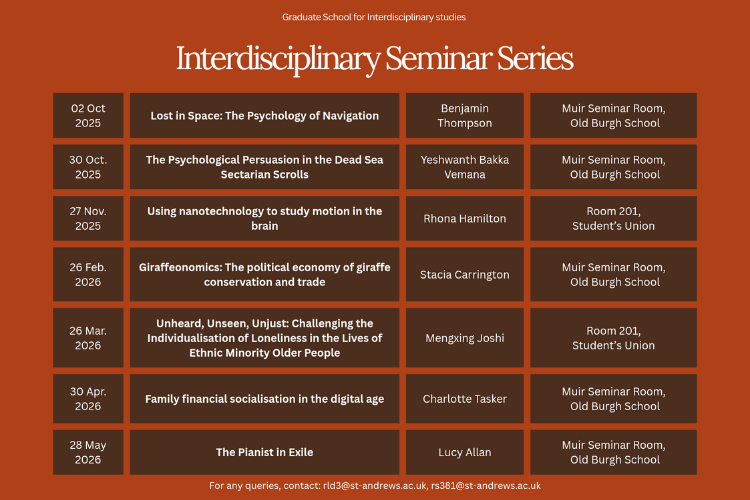 Interdisciplinary Seminar Series