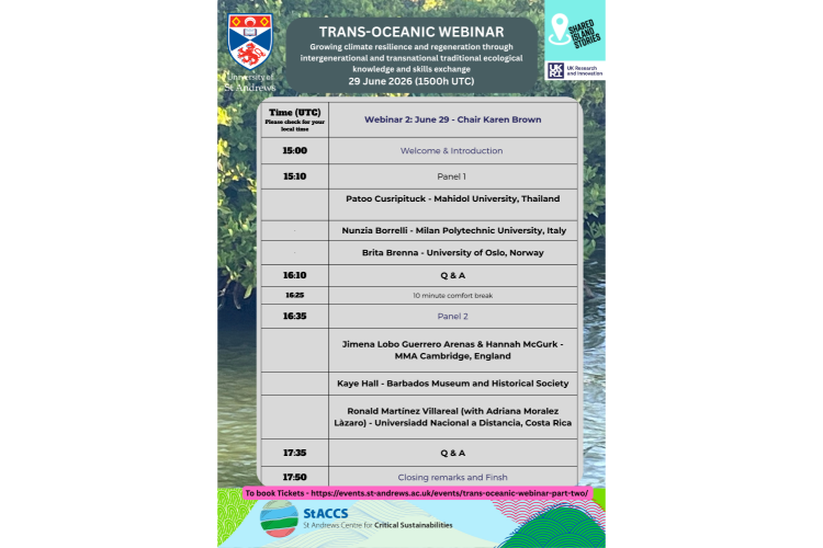 Trans-Oceanic Webinar: part two